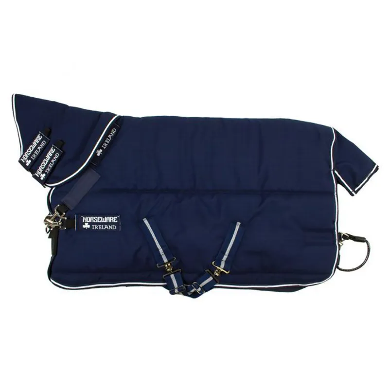 Horseware Rambo 450g Stable Plus Rug with Vari-Layer - Navy/Navy/White-2
