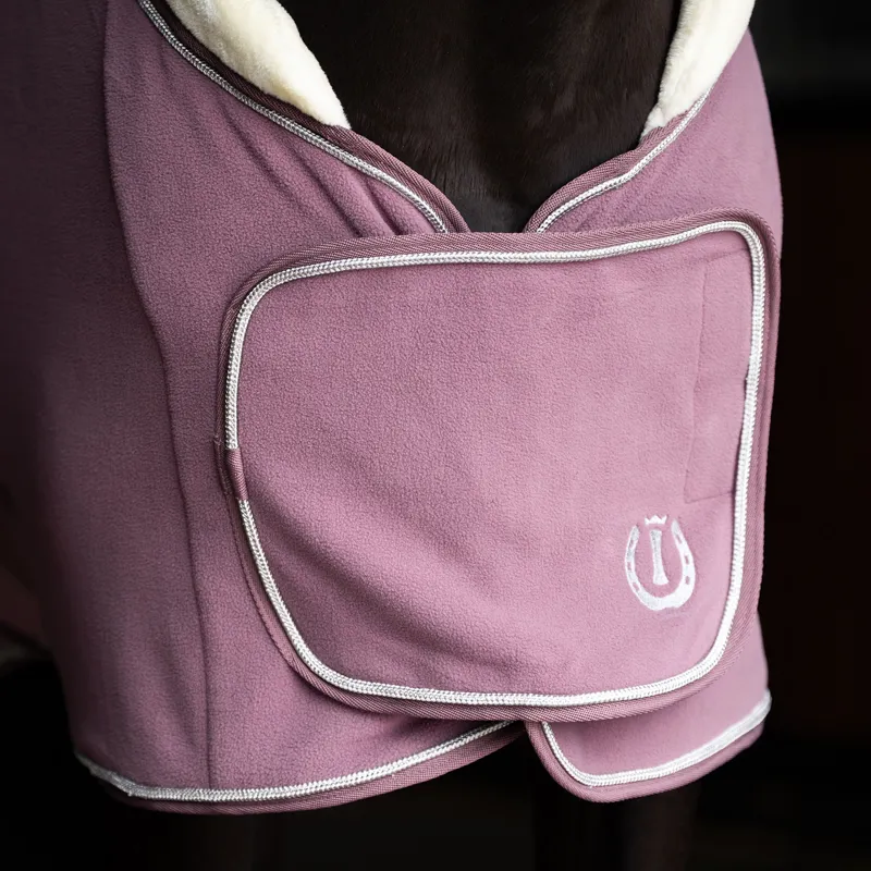 Imperial Riding Essential Fleece Rug - Mauve-4