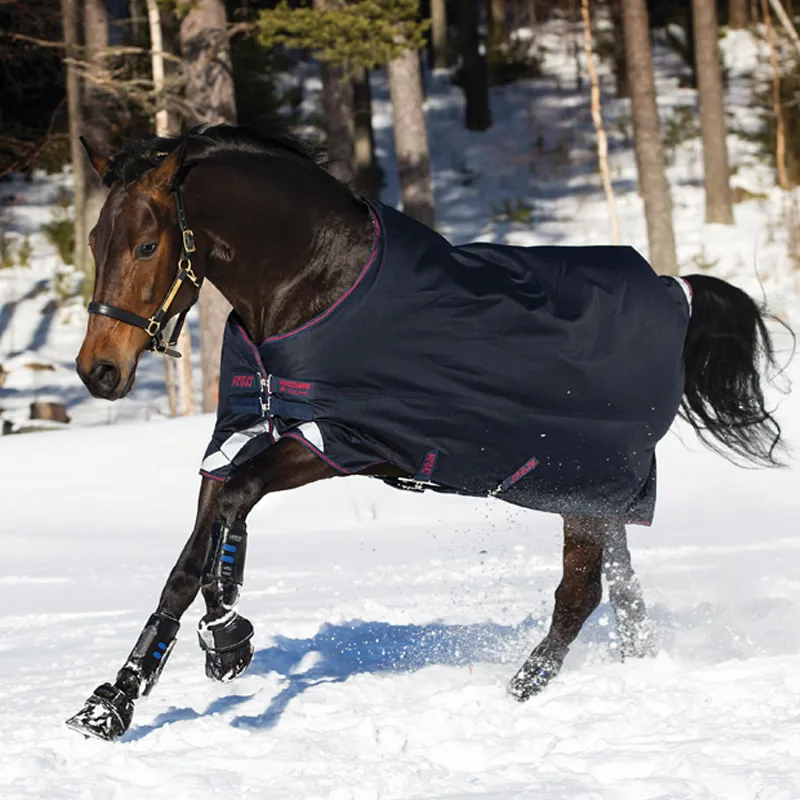 Horseware Amigo Bravo 12 XL 0g Lightweight Turnout Rug - Navy/Navy/Red
