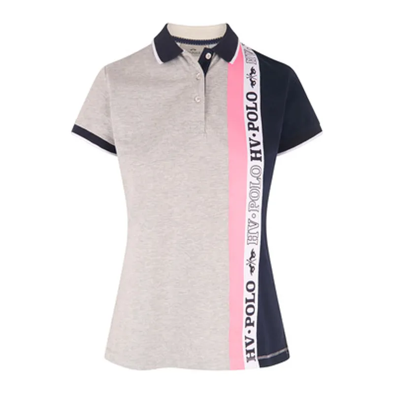 HV Polo Sandra Polo Shirt  - Grey Melange