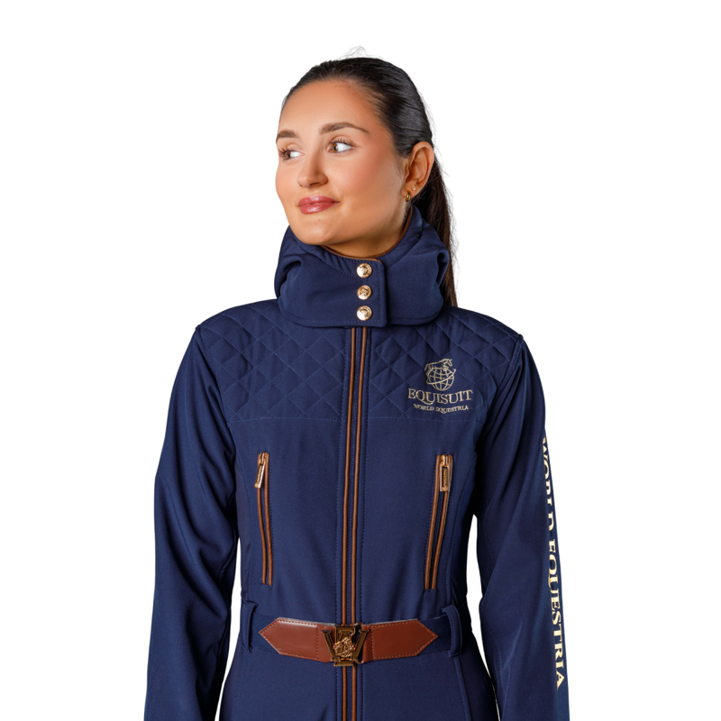 EQUISUIT Harvest Night Diamond Edition Equestrian Suit - Navy-3