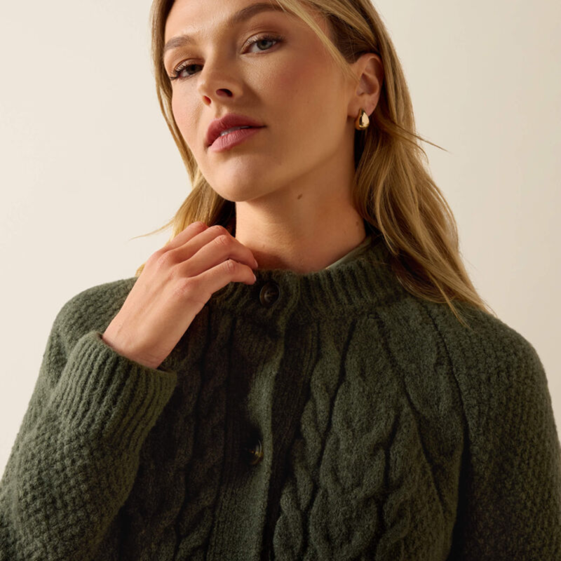 Ariat Women's Brakenwood Sweater - Thyme-2