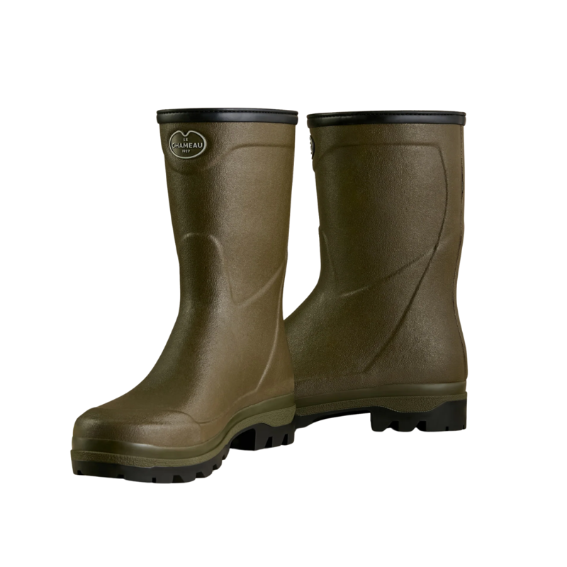 Le Chameau Men's Country Cross Neoprene Lined Bottillon - Vert Chameau-3