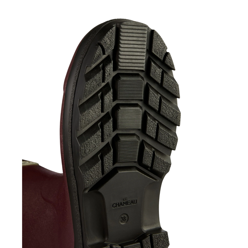 Le Chameau Women's Giverny Neoprene Lined Bottillon - Cherry-4