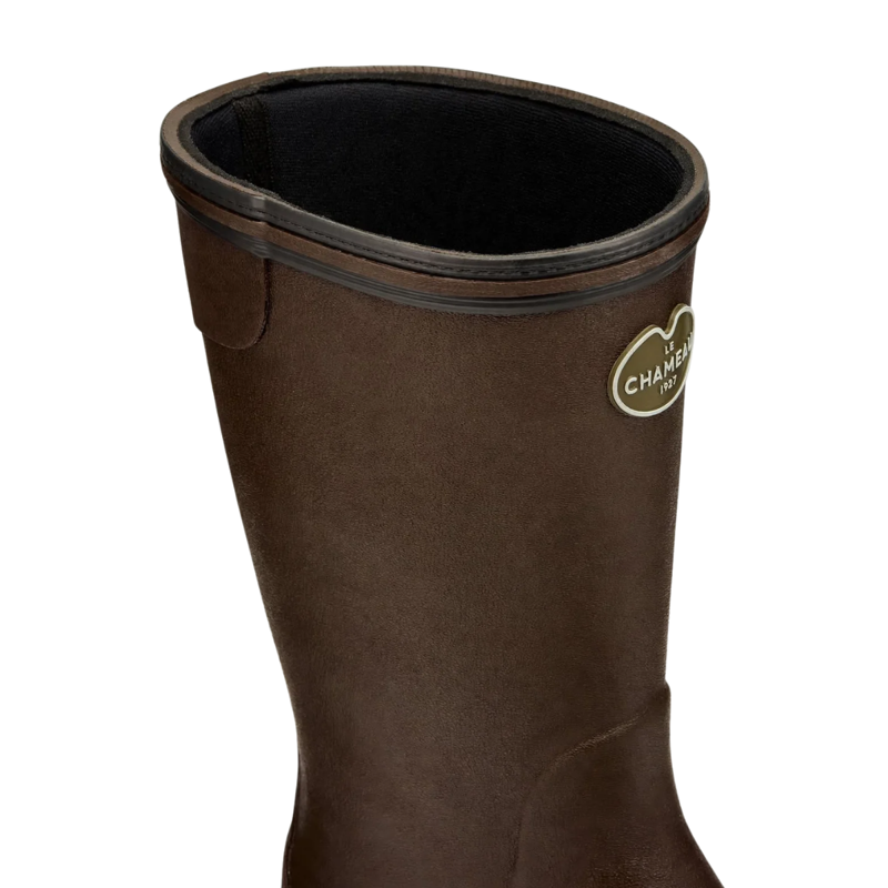 Le Chameau Women's Giverny Neoprene Lined Bottillon - Dark Brown-3