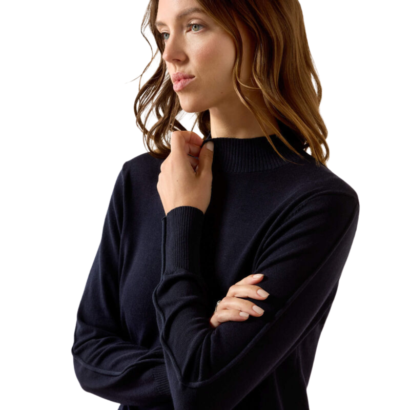 Ariat Women's Coney Sweater - Show Navy-3