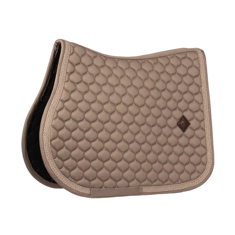 Kentucky Classic Onion Plaited Glitter Rope Jumping Saddlepad Full - Beige-3