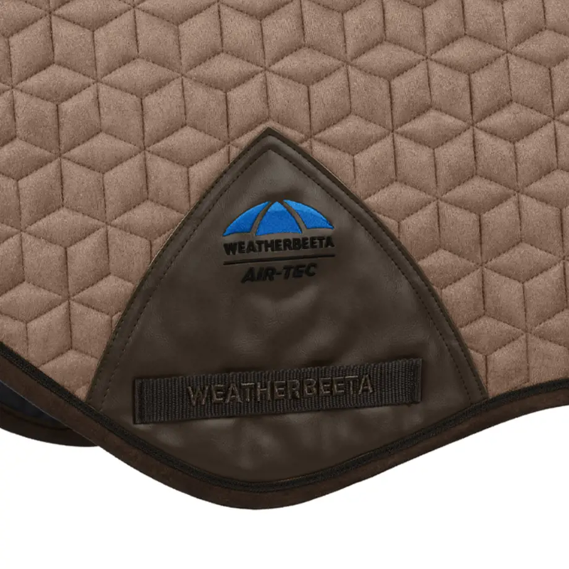 WeatherBeeta Suede Elite Air-Tec Jump Shaped Saddlepad - Fawn-3