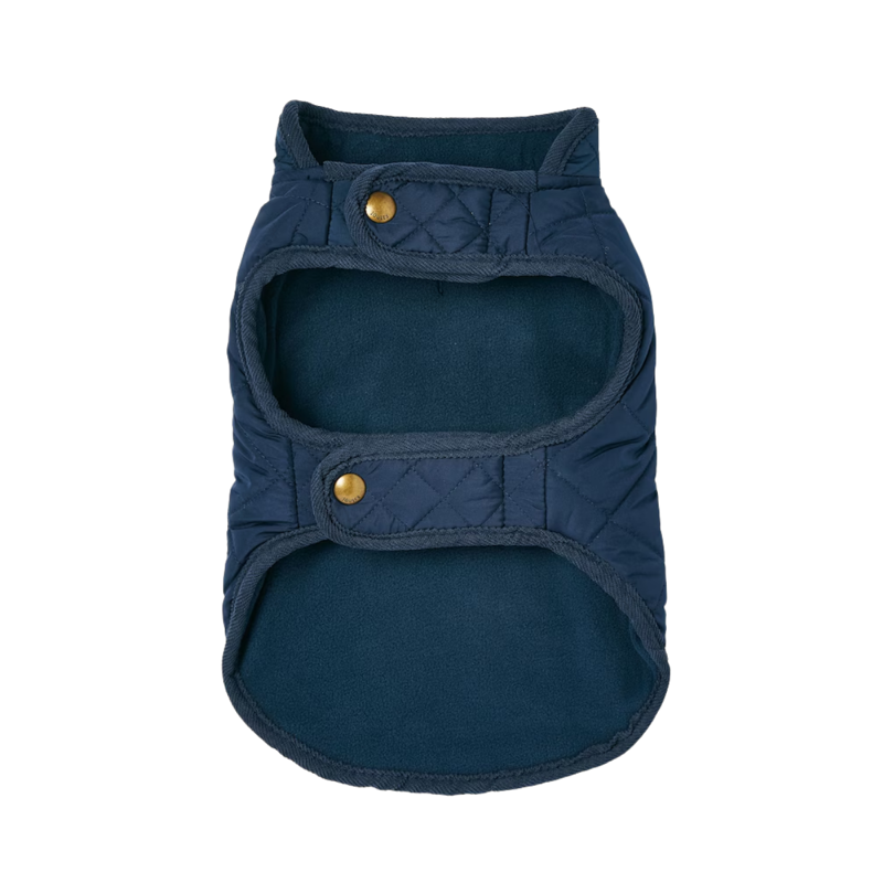 Joules Quilted Dog Coat - Navy-3