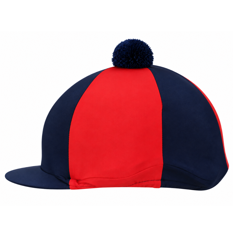 Hy Equestrian Two Tone Lycra Silk with Bobble-4