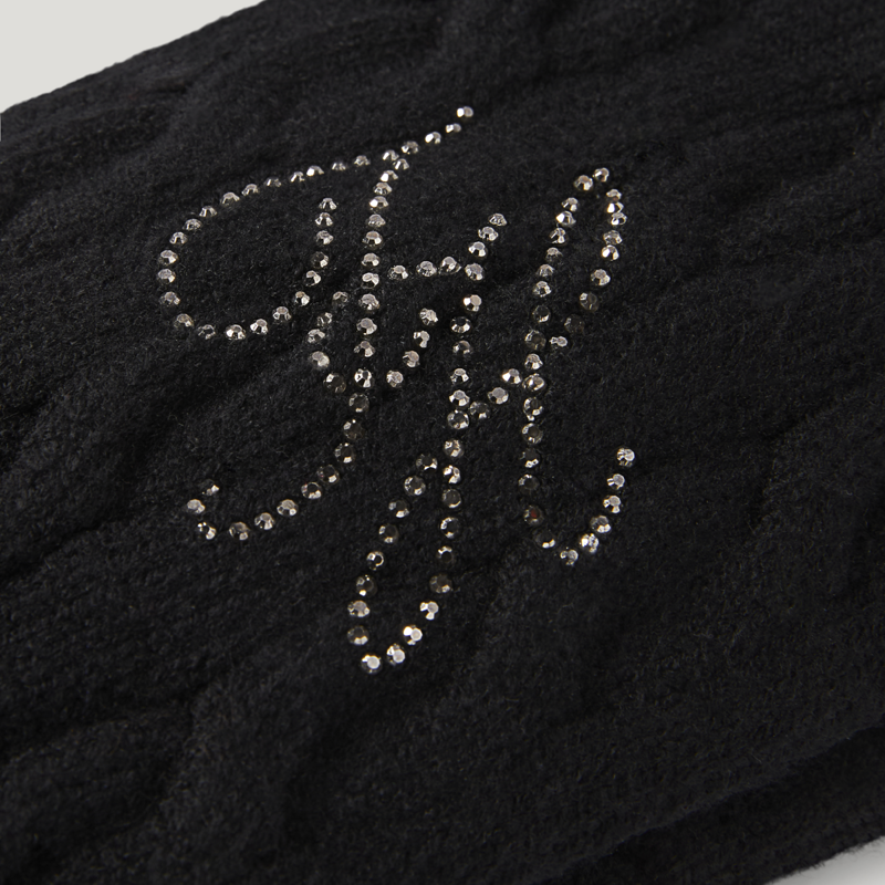Tommy Hilfiger Maggie Rhinestone Headband - Black-3