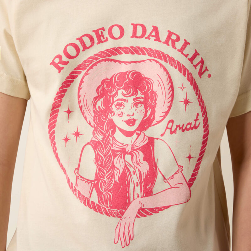 Ariat Youth Rodeo Darlin T-Shirt - Natural-3