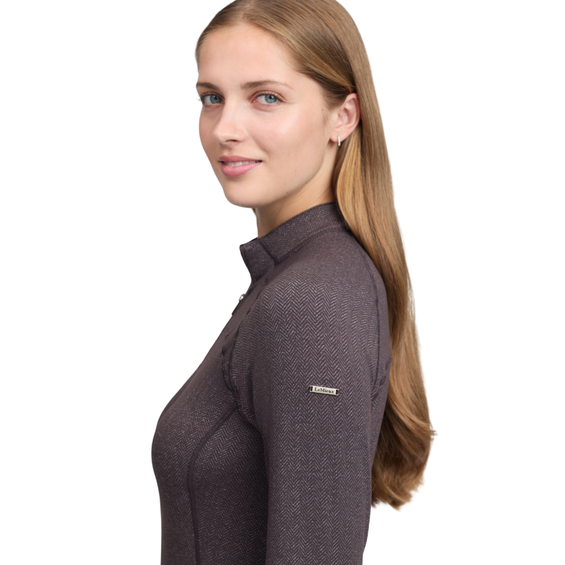 LeMieux Heritage Herringbone Base Layer - Cocoa-2