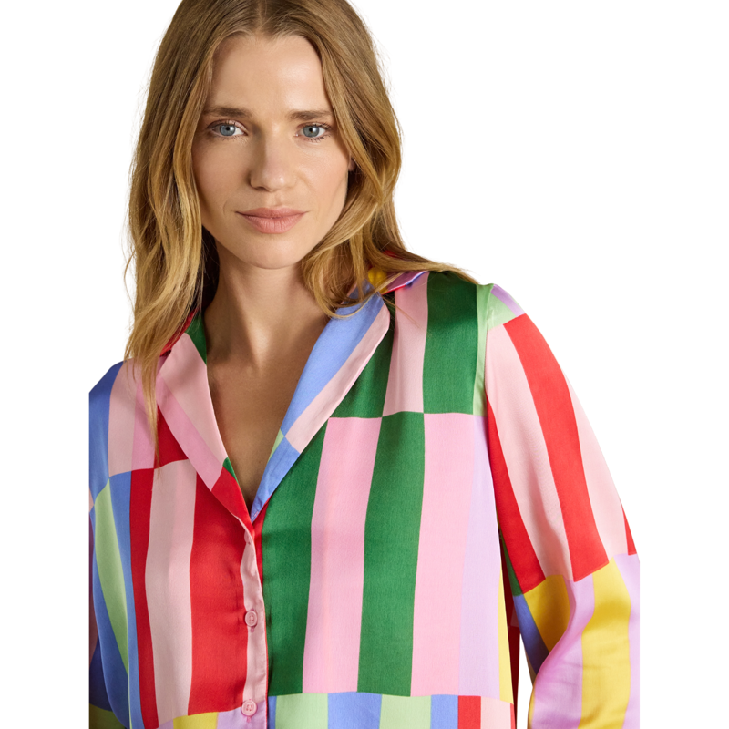 Joules Ladies Bonnie Pyjamas - Multi Stripe-3