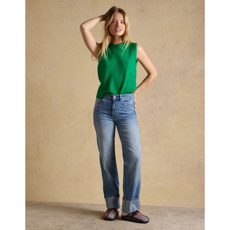 Joules Ladies Holly Knitted Vest - Olive-5