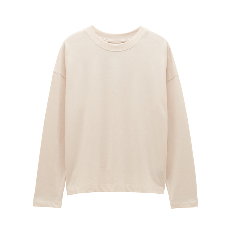 Joules Ladies Long Sleeve PJ Jersey Top - Cream-5