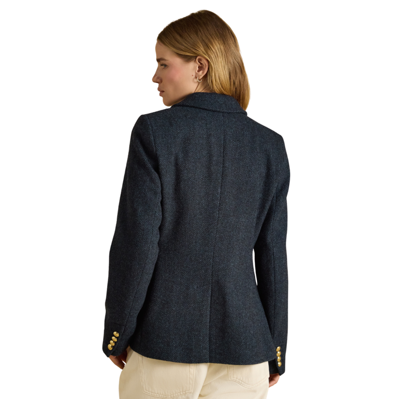 Joules Ladies Canterly Jacket - Navy Herringbone-1