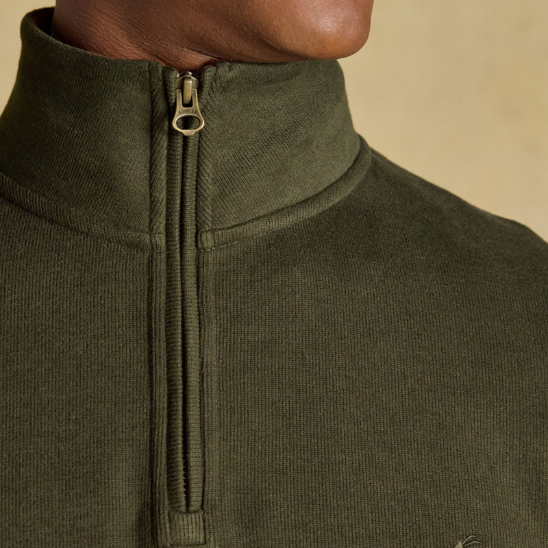 Joules Men's Alistair Quarter Zip Sweatshirt - Green-3