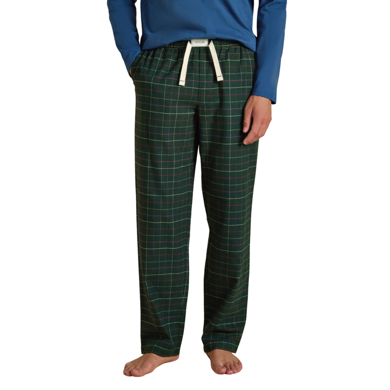 Joules Men's Flannel PJ Trouser - Burgundy Red Check-1