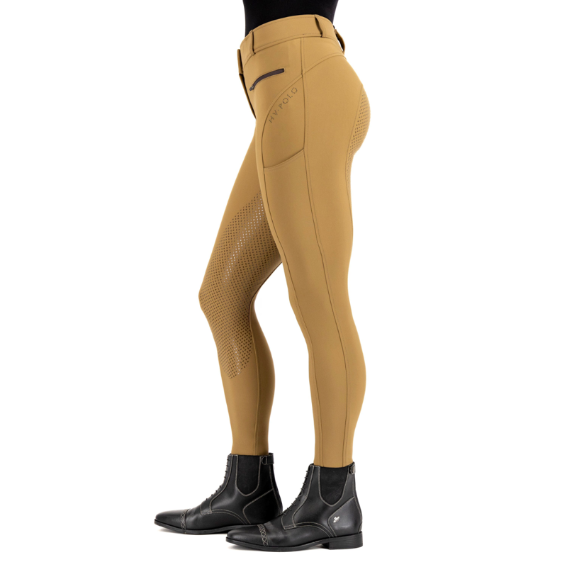 HV Polo Ladies Favourite Sporty Full Grip Breeches - Straw-2