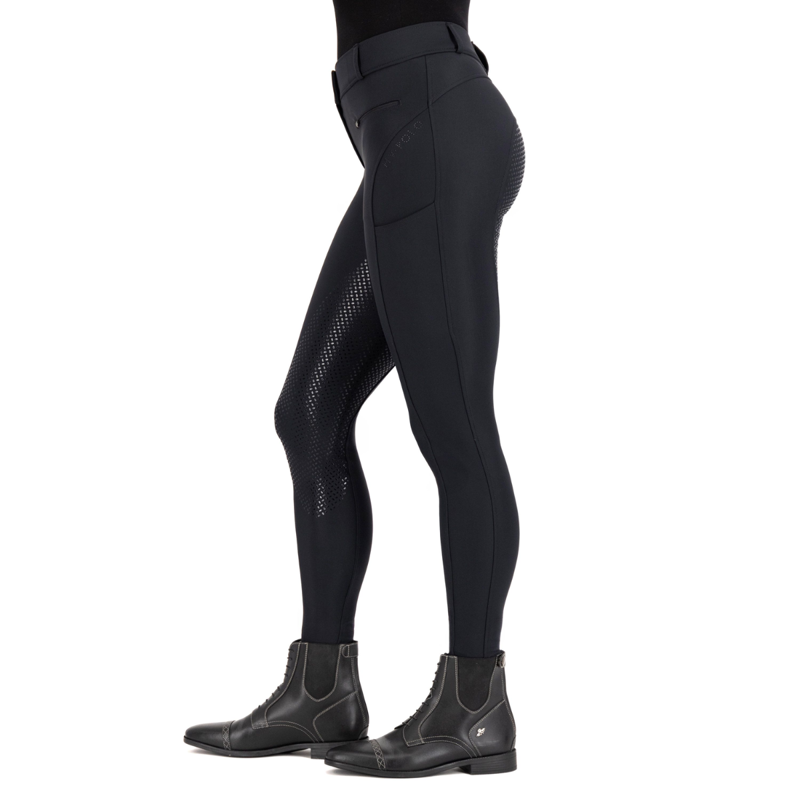 HV Polo Ladies Favourite Sporty Full Grip Breeches - Black-2