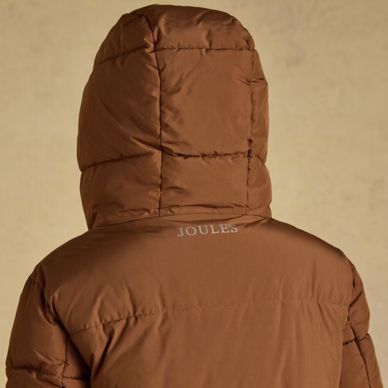 Joules Ladies Matchday Coat - Brown-5