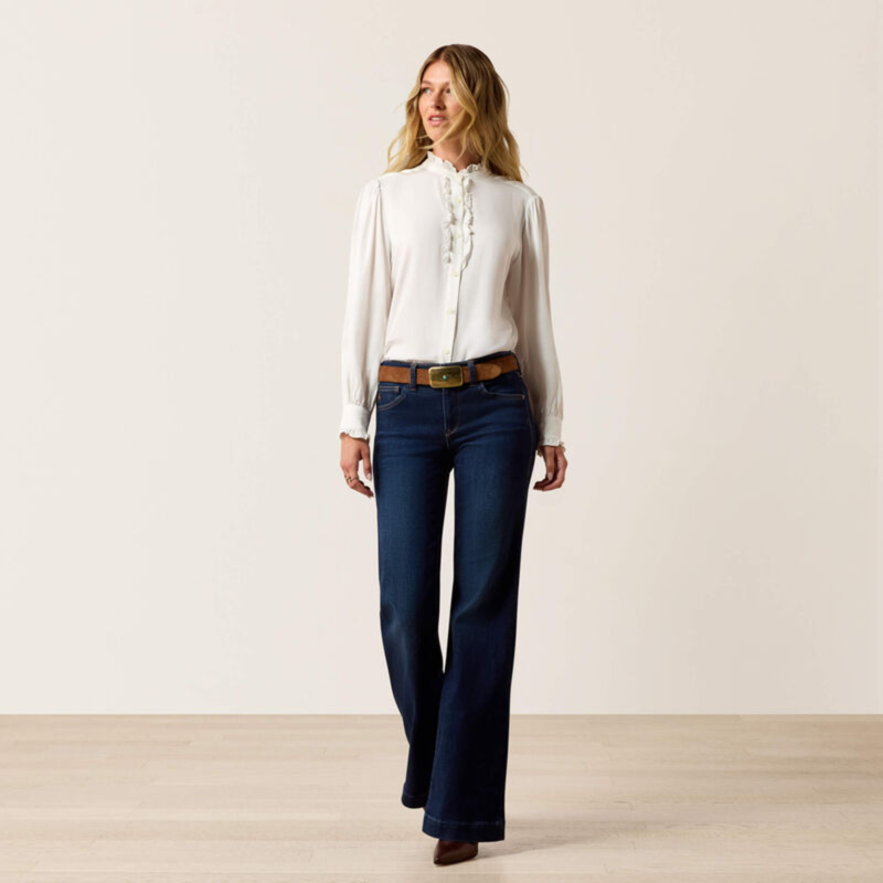 Ariat Women's Cricklade Blouse - White-2