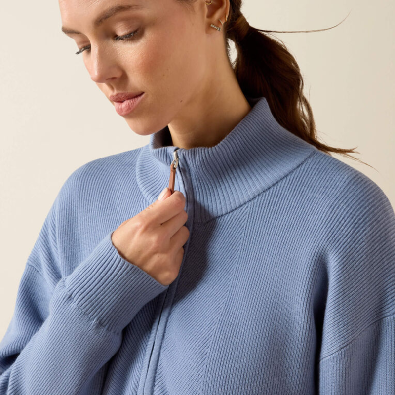 Ariat Women's Foxleigh 1/2 Zip Sweater - Rainwashed-3
