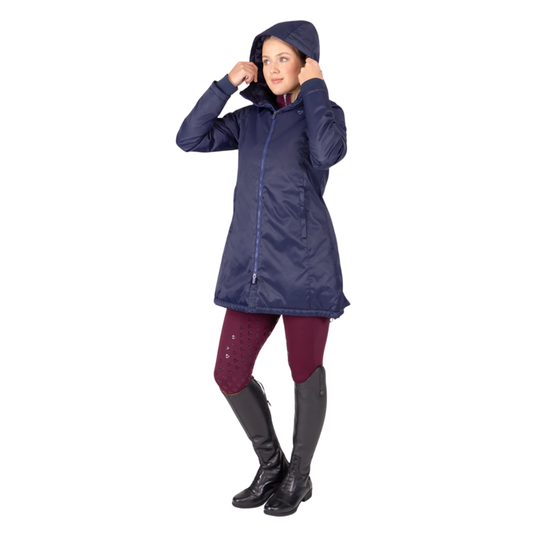 Aubrion Eltar Mid Length Waterproof Coat - Navy-1