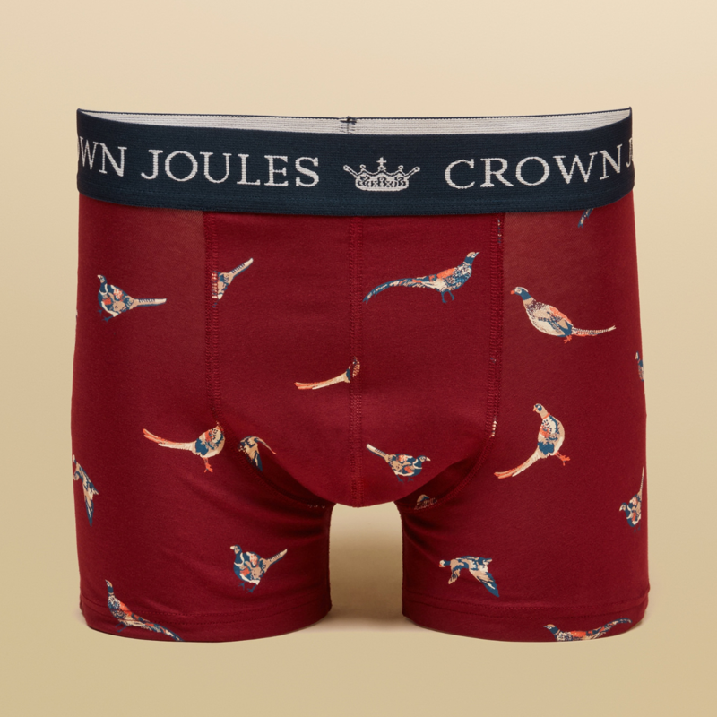 Joules Men's Crown Joules 2 Pack Boxers - Navy/Burgundy-2