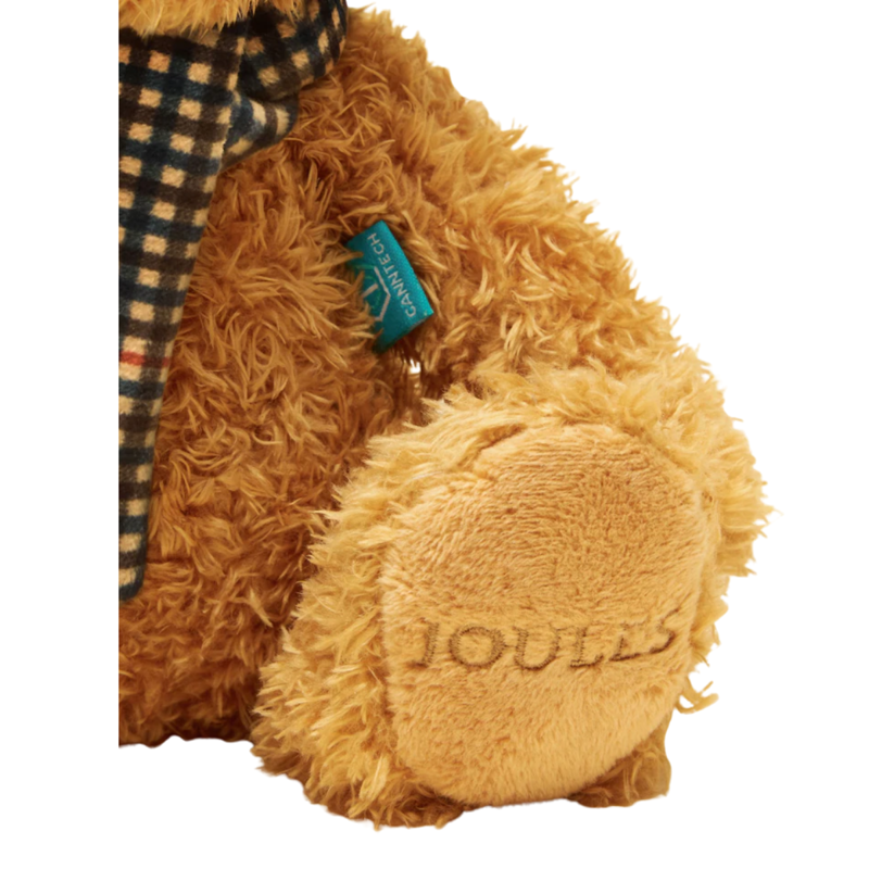 Joules Traditional Bear with Henson Check Scarf-3