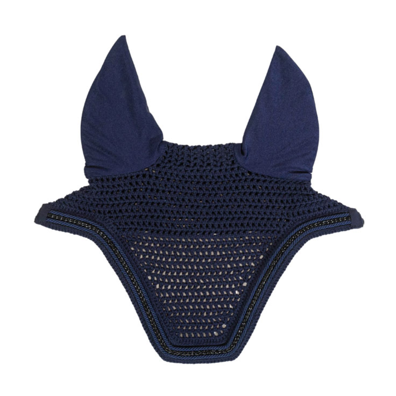 Kentucky Soundless Wellington Metal Chain Fly Veil Full - Navy-3