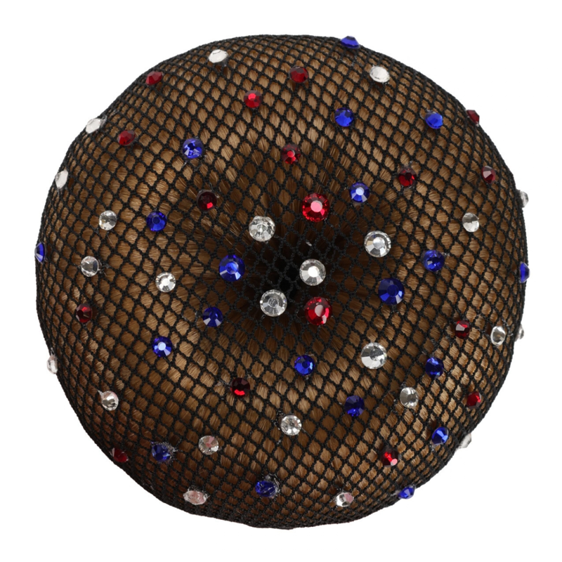 QHP Rhinestone Hair Net-5