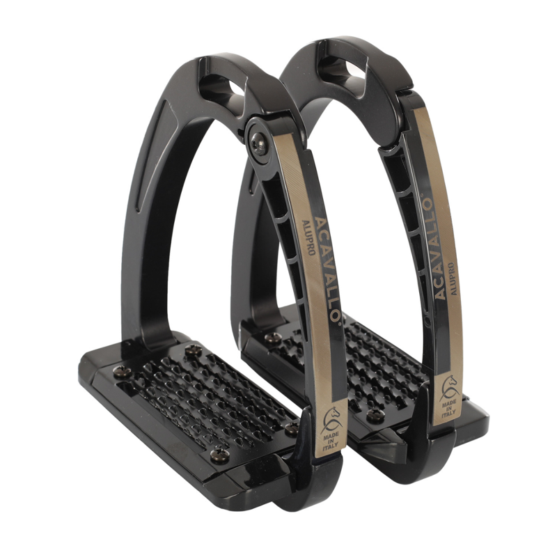 Acavallo Arena Alupro stirrups - Black-3