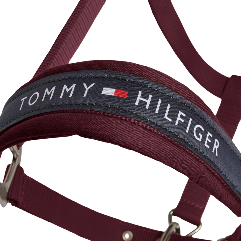 Tommy Hilfiger Yale Headcollar and Rope Set - Deep Burgundy-4