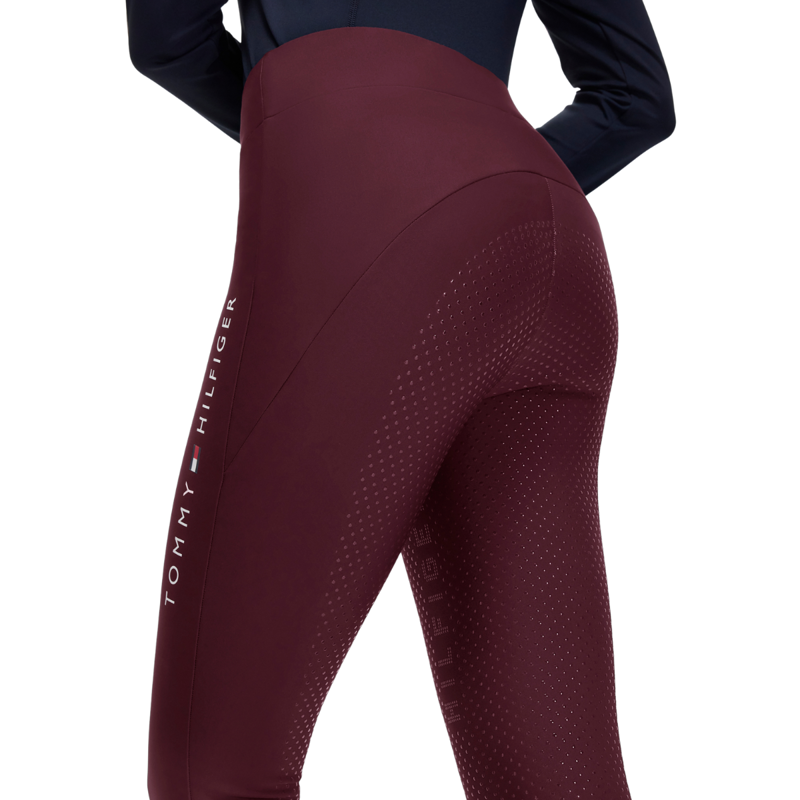 Tommy Hilfiger Women's Elmira Winter Full Grip Leggings - Deep Burgundy-4