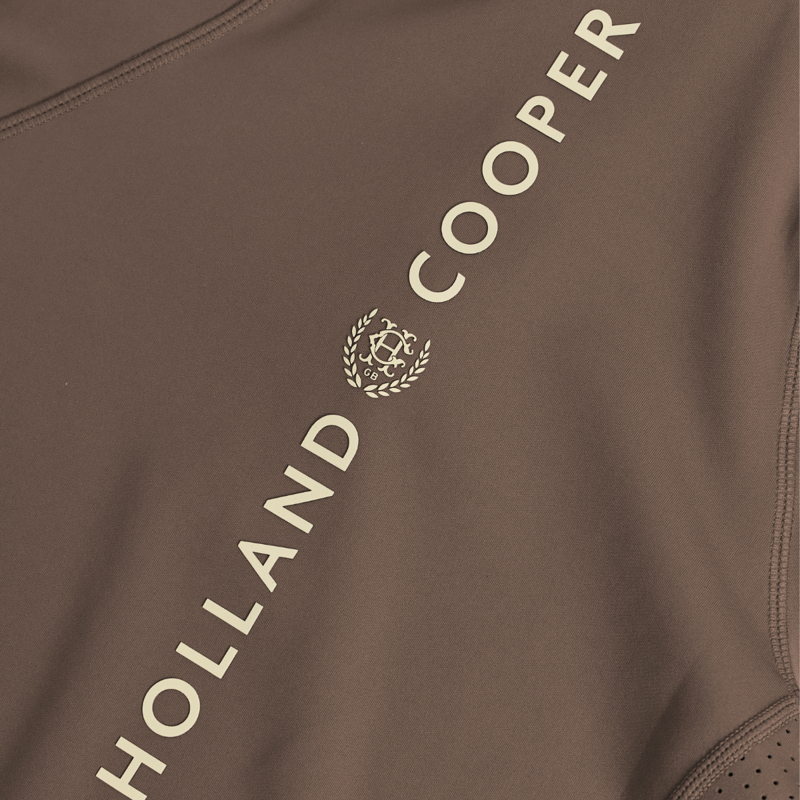 Holland Cooper Cranborne Long Sleeve Base Layer - Mocha-3