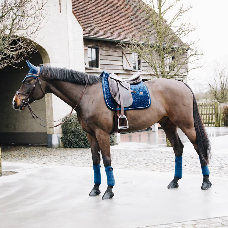 Kentucky Basic Velvet Dressage Saddlepad - Navy-2