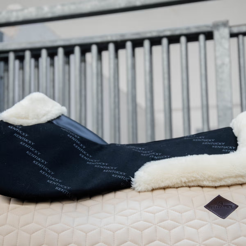 Kentucky Half Pad Impact Equalizer Sheepskin 10mm - Black-3