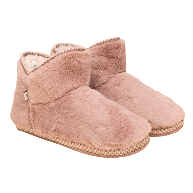 Joules Ladies Cabin Slipper Boot - Pink