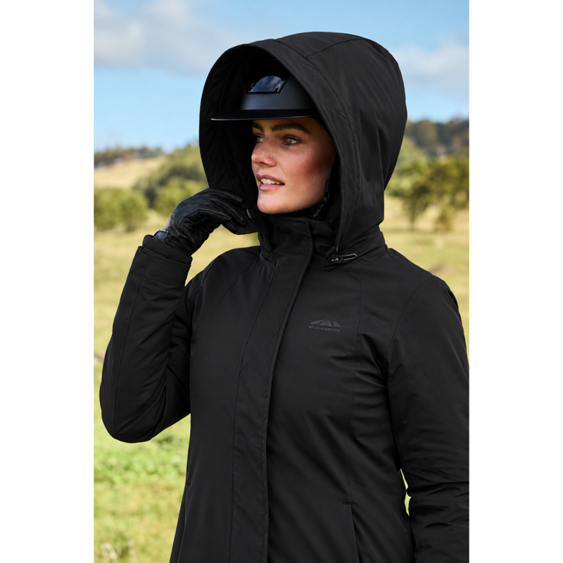 WeatherBeeta All Purpose Waterproof Insulated Longline Riding Jacket - Black-5