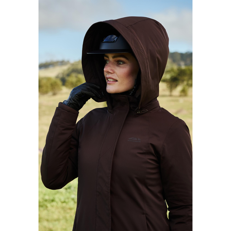 WeatherBeeta All Purpose Waterproof Insulated Longline Riding Jacket - Espresso-4