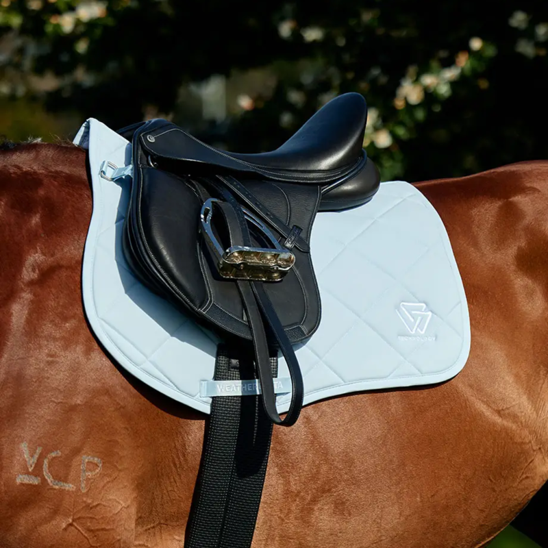 WeatherBeeta Softshell Pro 3D Air-Tec All Purpose Saddlepad - Mist Blue-3