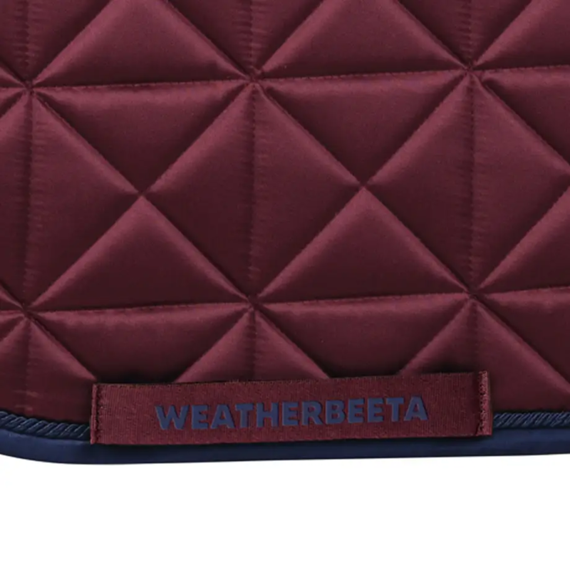 WeatherBeeta Satin Pro Air-Tec Dressage Saddlepad - Burgundy-3