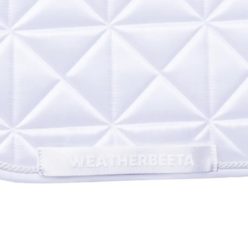 WeatherBeeta Satin Pro Air-Tec Dressage Saddlepad - White-3