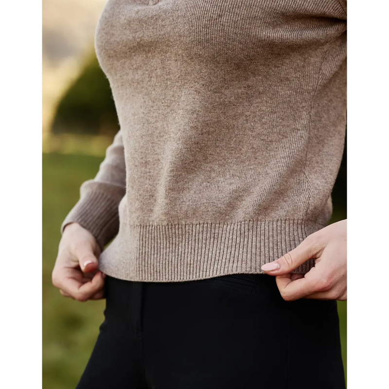 WeatherBeeta 1/2 Zip Collared Knit Pullover - Taupe Marle-3