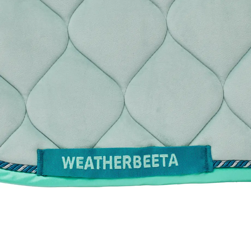 WeatherBeeta Velvet Dressage Saddlepad - Blue-3
