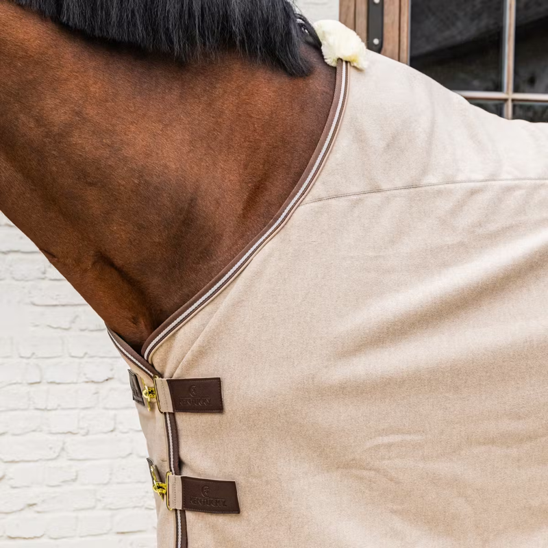 Kentucky Heavy Melange Fleece Rug - Beige-3