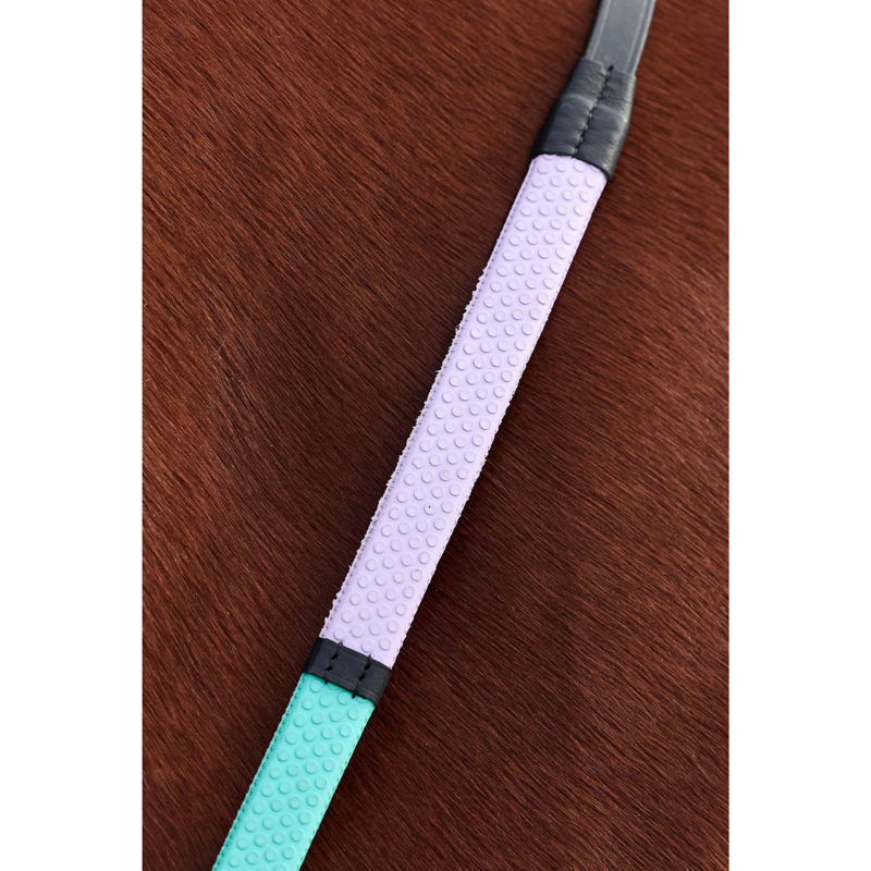 Dublin Pastel Rainbow Reins - Black/Multi-2