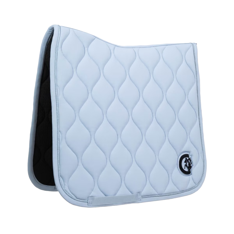 Kentucky Wave 3D Logo Dressage Saddlepad Full - Light Blue-3